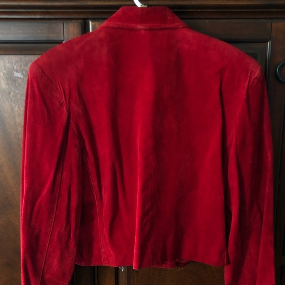 Vintage suede cropped jacket - Picture 2 of 8